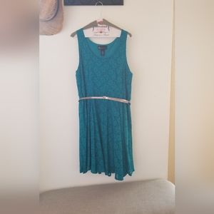 Lane Bryant Turquoise Eyelet dress